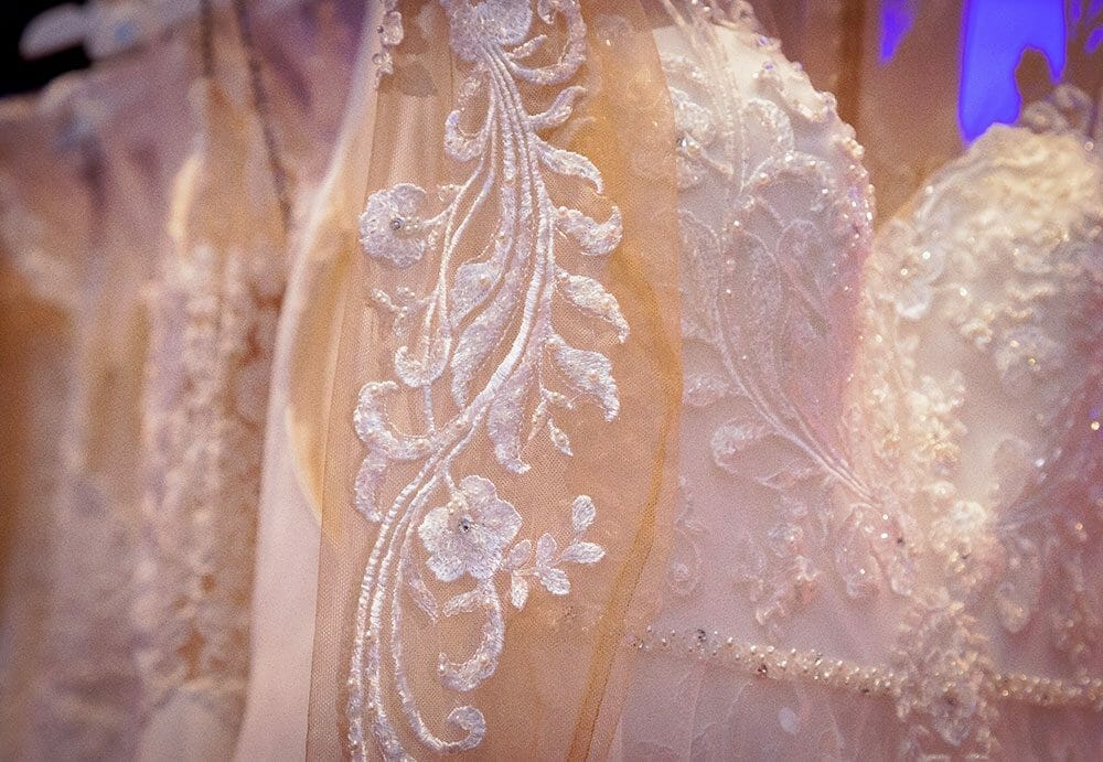 Lace detail on Wedding Dress