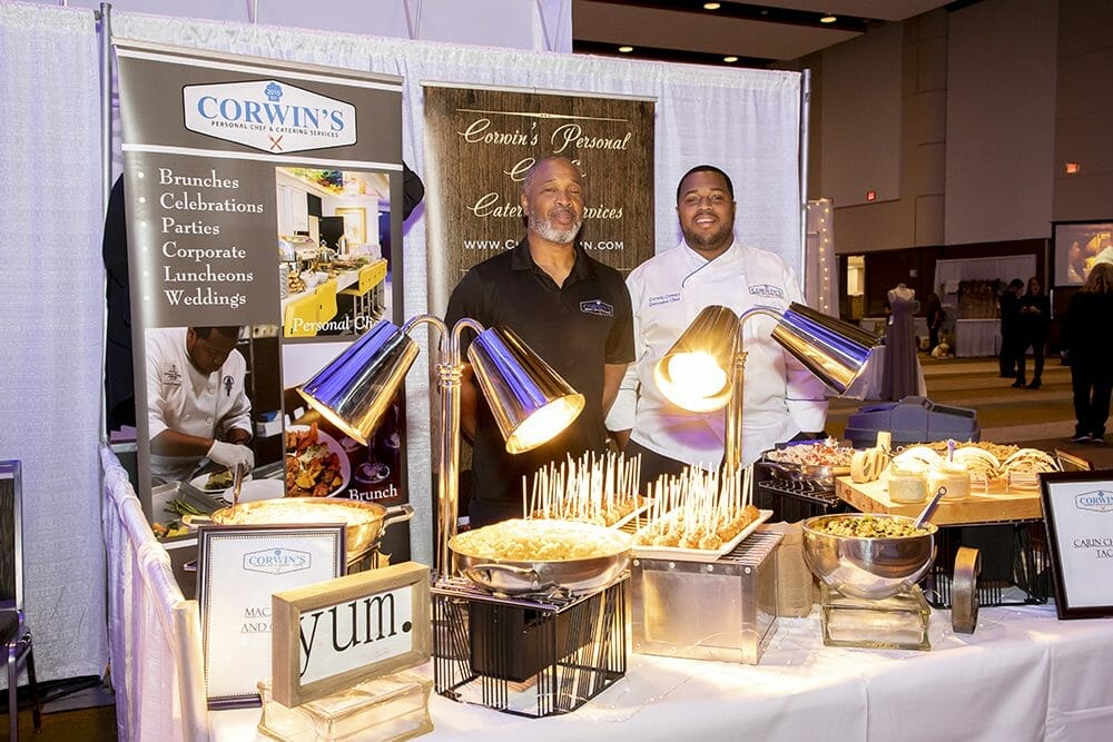 Corwin's Catering tasting booth